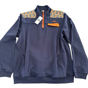 NWT College World Womens XL Auburn University Quarter Zip Pullover Sweatshirt